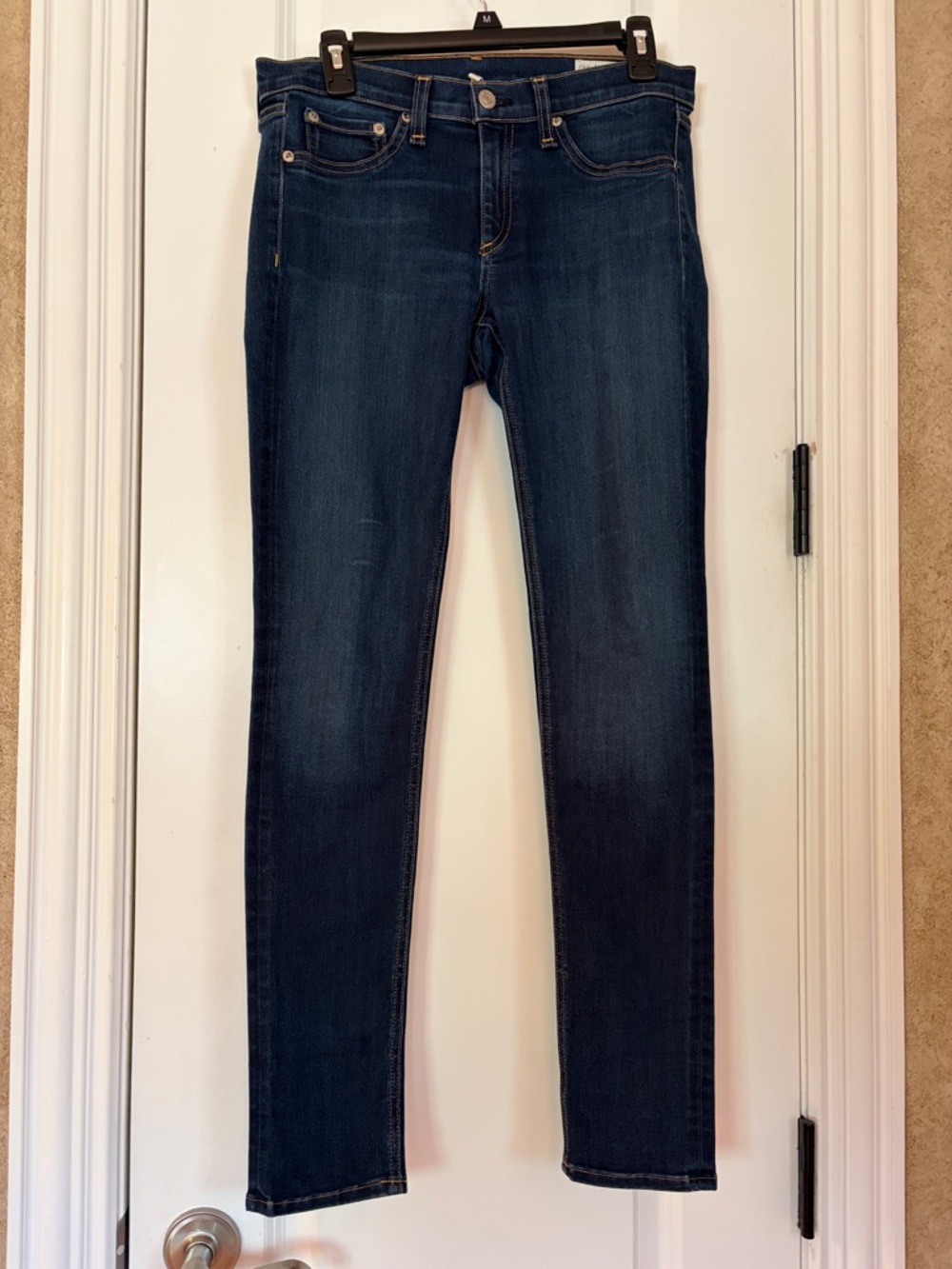 Rag & Bone Skinny Jeans Bedford Wash Size 29 Mid Rise Stretch 9” Rise